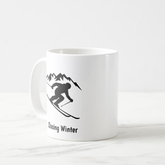 "Chasing Winter" Kaffeetasse (Vorderseite Links)