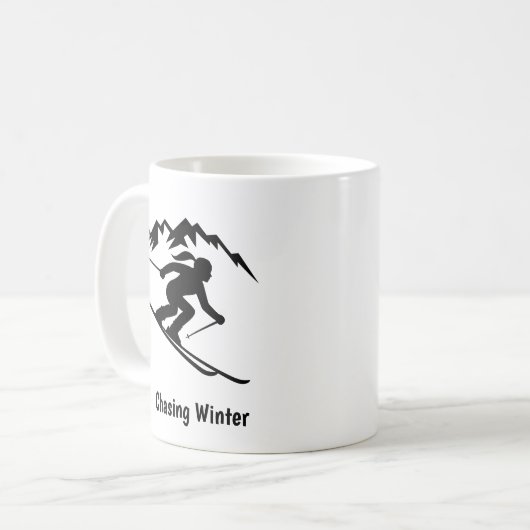 "Chasing Winter" Kaffeetasse (Vorderseite Links)