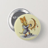 Chasmosaurus Tancing A Shaman Ritual Button (Vorne & Hinten)