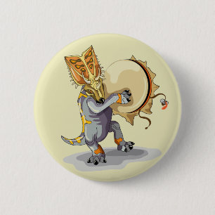 Chasmosaurus Tancing A Shaman Ritual Button