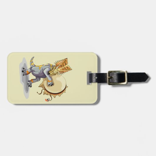 Chasmosaurus Tancing A Shaman Ritual Gepäckanhänger (Vorderseite horizontal)