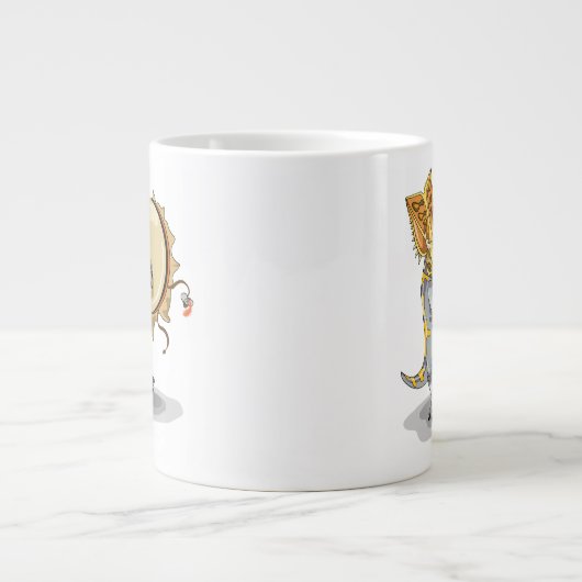 Chasmosaurus Tancing A Shaman Ritual Jumbo-Tasse (Vorderseite)