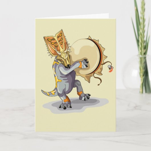 Chasmosaurus Tancing A Shaman Ritual Karte (Vorderseite)