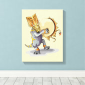 Chasmosaurus Tancing A Shaman Ritual Leinwanddruck (Insitu (Holzboden))