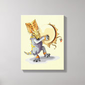 Chasmosaurus Tancing A Shaman Ritual Leinwanddruck (Vorderseite)