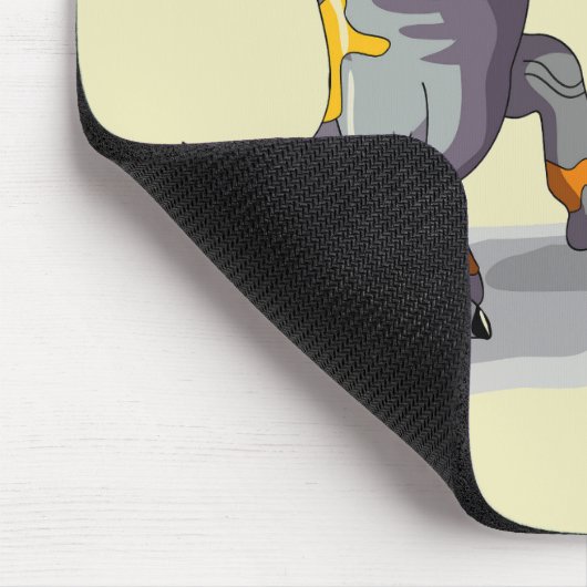 Chasmosaurus Tancing A Shaman Ritual Mousepad (Ecke)