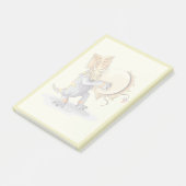 Chasmosaurus Tancing A Shaman Ritual Post-it Klebezettel (angewinkelt)