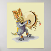 Chasmosaurus Tancing A Shaman Ritual Poster (Vorne)