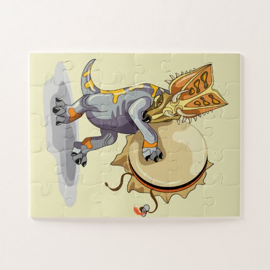 Chasmosaurus Tancing A Shaman Ritual Puzzle (Horizontal)