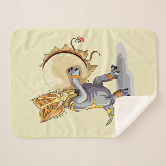 Chasmosaurus Tancing A Shaman Ritual Sherpadecke (Vorderseite (Horizontal))