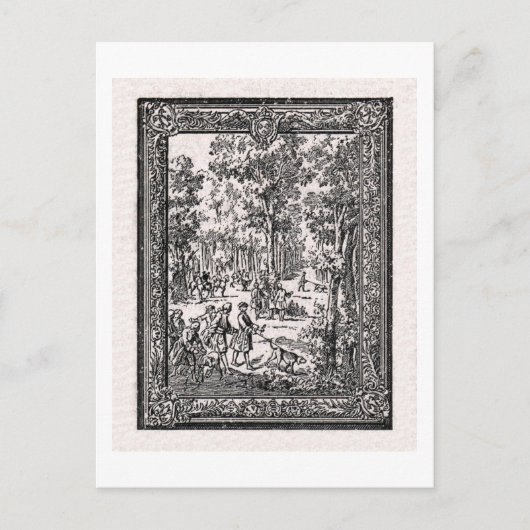 Chasse D'Oudry Postkarte (Vorderseite)