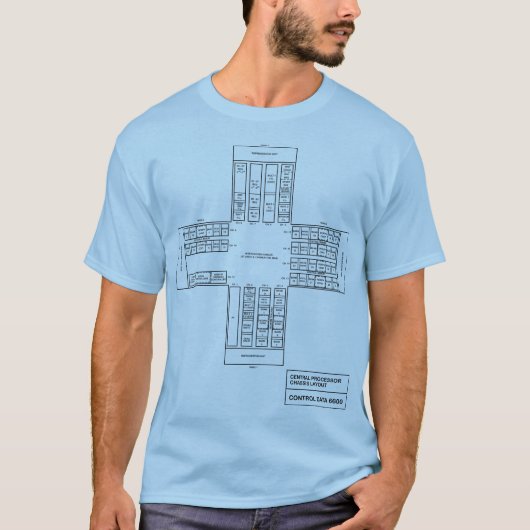 Chassis-Plan-T - Shirt CDC 6600 (Vorderseite)