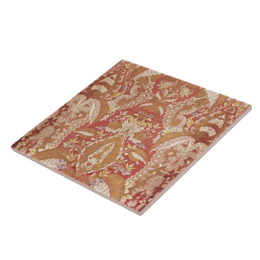 Chasuble, gemusterte Seide der Spitzes, Franzosen, Fliese (Seite)