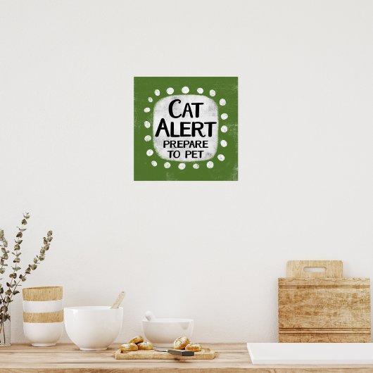 Chat Alert Poster Wall Art (Küche)