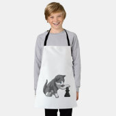 Chat am Schach mit Schachstück Bishop Schürze (Getragen)