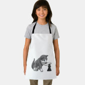 Chat am Schach mit Schachstück Bishop Schürze (Insitu)