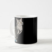 Chat Anime Style Niedlich Kaffeetasse (Vorderseite Links)