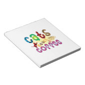 Chat Art Cats Bücher Kaffee Notizblock (angewinkelt)