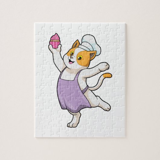 Chat as Cook with Cooking Schürze & Muffin Puzzle (Vertikal)