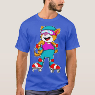 Chat auf Inline-Skaten mit Inline-Skate Helmet T-Shirt