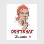 Chat-Aufkleber nicht Aufkleber (Blatt)