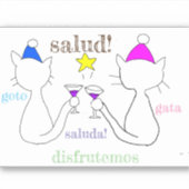 Chat Aufkleber salud Beifall (Vorderseite)