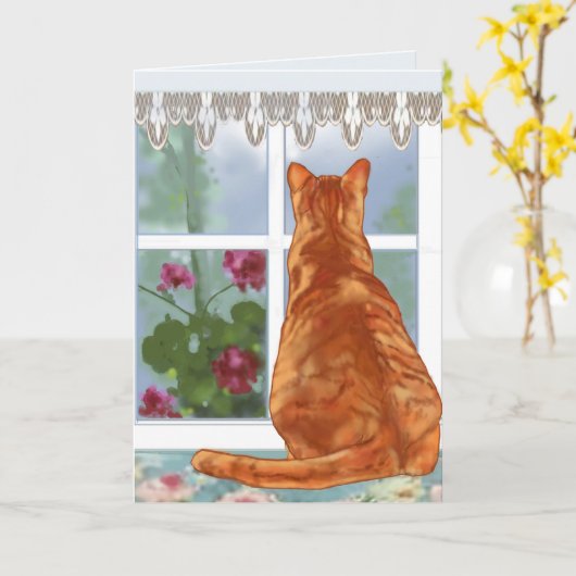 Chat Aussehen der leeren Karte des Fensters (Gelbe Blume)