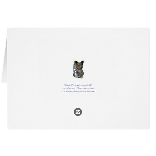 Chat avec Vespa Karte (Rückseite Horizontal)