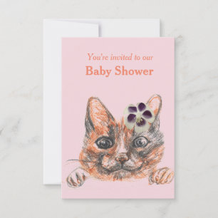 Chat Baby Dusche Einladung
