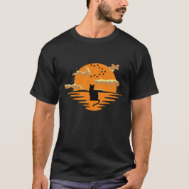 Chat beim Sonnenuntergang T-Shirt