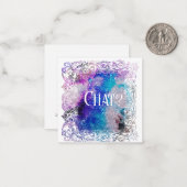 *~* Chat? Beziehung AP63 flache Note Card Mitteilungskarte (Vorderseite/Rückseite Beispiel)