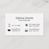 Chat Blase Icons | Netzwerk | Marketing Visitenkarte (Rückseite)