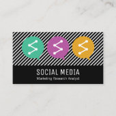 Chat Blase Icons | Netzwerk | Marketing Visitenkarte (Vorderseite)