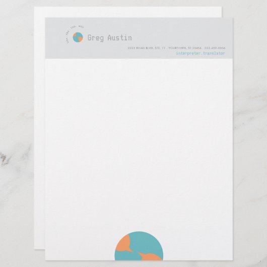 Chat Briefkopf (Vorne/Hinten)