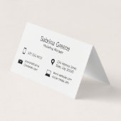 Chat Bubbles | Gruppe | Streifen Visitenkarten (Rückseite)