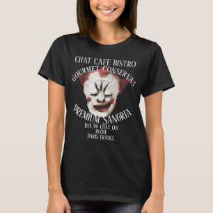 Chat Cafe Bistro Rue Du Chat Qui Pêche Paris 2049 T-Shirt