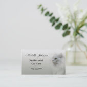 Chat Care Business Card Visitenkarte (Stehend Vorderseite)