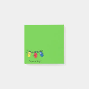 Chat Christmas Lights Funny Post-it Klebezettel