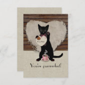 Chat Coffee Personalisiert Valentine Card (Vorne/Hinten)