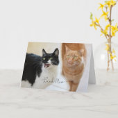 Chat Dankeschön Karte (Gelbe Blume)