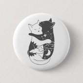 Chat Day Cat Nacht Illustration - Hintergrund ausw Button (Vorderseite)
