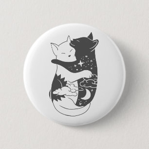 Chat Day Cat Nacht Illustration - Hintergrund ausw Button