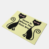 Chat-Design Fußmatte (Schrägansicht)