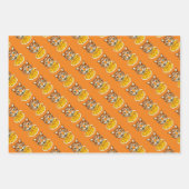 Chat Eating Pizza 3 Colour Pack Geschenkpapier Set (Vorderseite 3)