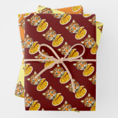 Chat Eating Pizza 3 Colour Pack Geschenkpapier Set (Beispiel)