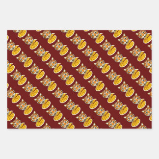 Chat Eating Pizza 3 Colour Pack Geschenkpapier Set