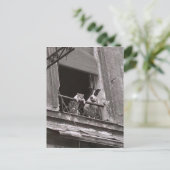 Chat et chien - Robert Doisneau Postkarte (Stehend Vorderseite)