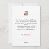 Chat-Familie bei Weihnachts-Weihnachtskarte Feiertagskarte (Rückseite)
