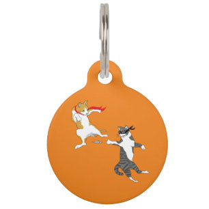 Chat fight pet ID-Tag Haustiermarke