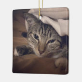 Chat Foto Square - Weihnachten Keramikornament (Links)